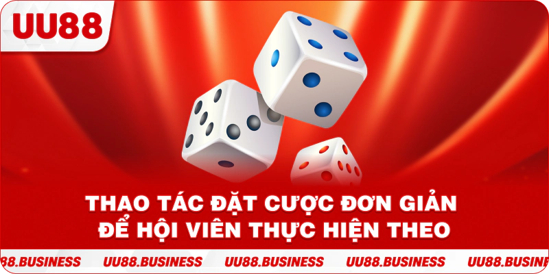 Thao tác đặt cược đơn giản để hội viên thực hiện theo